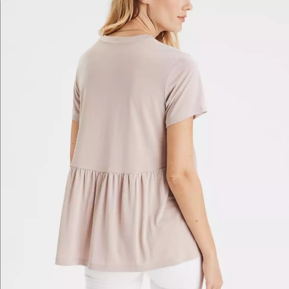 American Eagle Outfitters Women’s Blue Babydoll T-Shirt - Picture 2 of 12